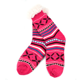 Women's Plush Sherpa Winter Fleece Slipper Socks