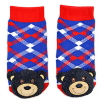 
              Black Bear Boogie Toes Baby Rattle Socks
            