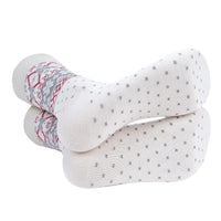 
              Men's White Snowflake Novelty Socks
            