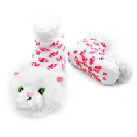 
              Cat-Themed Boogie Toes Rattle Socks for Infants
            