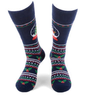 
              Men's Christmas Snowman Snow Globe Novelty Socks
            