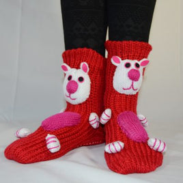 3D Cartoon Animal Knitted Anti-Skid Slipper Socks