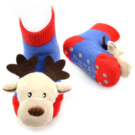 Reindeer Boogie Toes Rattle Socks for Babies
