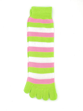 Pink White and Green Stripe