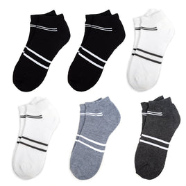 Six Pair Pack Men's Athletic Cushion Socks