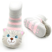 
              Gray Cat Boogie Toes Rattle Socks
            