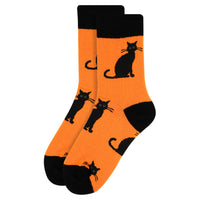 
              Ladies Halloween Black Cat Novelty Socks
            