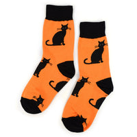 
              Ladies Halloween Black Cat Novelty Socks
            