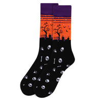 
              Men's Graveyard Halloween Novelty Socks
            