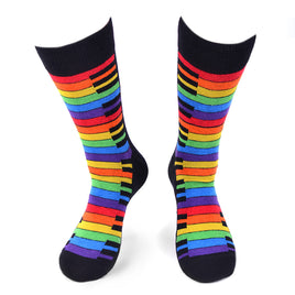 Men's Rainbow Keys Novelty Socks