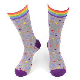 Men's Rainbow Stars Novelty Socks