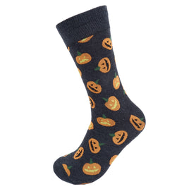 Men's Halloween Pumpkin Novelty Socks