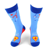 
              Health Care Heroes -Superheroes- Ultra Premium Socks
            