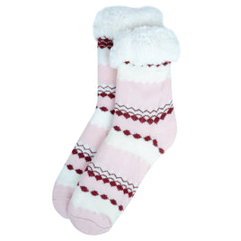 Women's Plush Sherpa Winter Fleece Slipper Socks